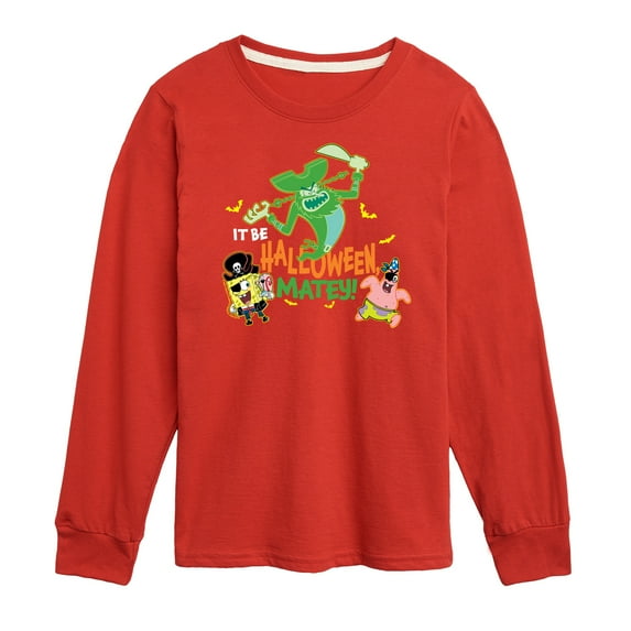 SpongeBob SquarePants - It Be Halloween Matey - Toddler & Youth Long Sleeve Graphic T-Shirt
