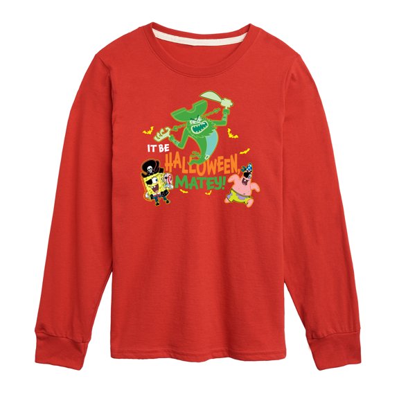 SpongeBob SquarePants - It Be Halloween Matey - Toddler & Youth Long Sleeve Graphic T-Shirt