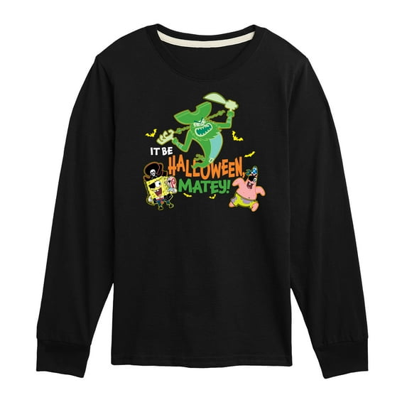 SpongeBob SquarePants - It Be Halloween Matey - Toddler & Youth Long Sleeve Graphic T-Shirt