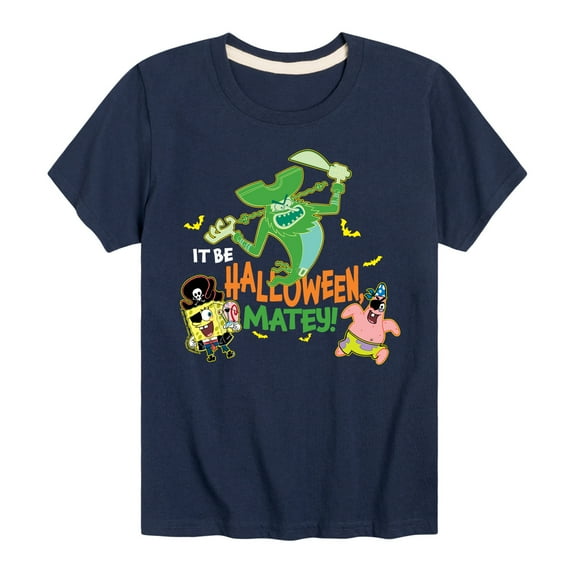 SpongeBob SquarePants - It Be Halloween Matey - Toddler & Youth Short Sleeve Graphic T-Shirt