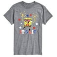 thumbnail image 1 of SpongeBob SquarePants - It's Lit American Spongebob - Men's Short Sleeve Graphic T-Shirt, 1 of 5