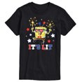 thumbnail image 1 of SpongeBob SquarePants - It's Lit American Spongebob - Men's Short Sleeve Graphic T-Shirt, 1 of 5