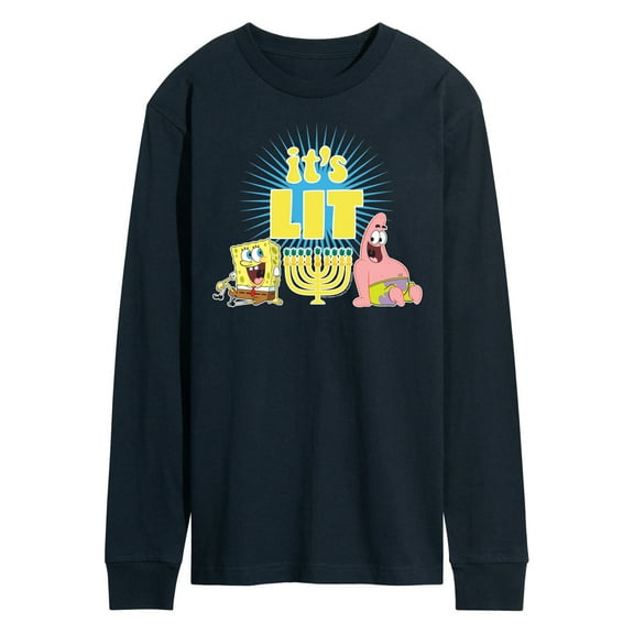 SpongeBob SquarePants - It's Lit Hanukkah - Men's Long Sleeve T-Shirt
