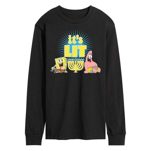 SpongeBob SquarePants - It's Lit Hanukkah - Men's Long Sleeve T-Shirt