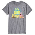 thumbnail image 1 of SpongeBob SquarePants - It's Lit Hanukkah Spongebob and Patrick - Men's Short Sleeve Graphic T-Shirt, 1 of 6