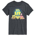 thumbnail image 1 of SpongeBob SquarePants - It's Lit Hanukkah Spongebob and Patrick - Men's Short Sleeve Graphic T-Shirt, 1 of 6