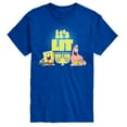 thumbnail image 1 of SpongeBob SquarePants - It's Lit Hanukkah Spongebob and Patrick - Men's Short Sleeve Graphic T-Shirt, 1 of 6