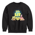 thumbnail image 1 of SpongeBob SquarePants - It's Lit Hanukkah - Toddler And Youth Crewneck Fleece Sweatshirt, 1 of 6