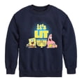 thumbnail image 1 of SpongeBob SquarePants - It's Lit Hanukkah - Toddler And Youth Crewneck Fleece Sweatshirt, 1 of 6