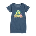 thumbnail image 1 of SpongeBob SquarePants - It's Lit Hanukkah - Toddler And Youth Girls Fleece Dress, 1 of 6