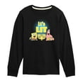 thumbnail image 1 of SpongeBob SquarePants - It's Lit Hanukkah - Toddler And Youth Long Sleeve Graphic T-Shirt, 1 of 6