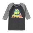 thumbnail image 1 of SpongeBob SquarePants - It's Lit Hanukkah - Toddler And Youth Raglan Graphic T-Shirt, 1 of 7