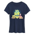 thumbnail image 1 of SpongeBob SquarePants - It's Lit Hanukkah - Women's Lightweight French Terry Pullover, 1 of 6