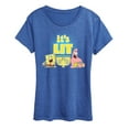 thumbnail image 1 of SpongeBob SquarePants - It's Lit Hanukkah - Women's Lightweight French Terry Pullover, 1 of 6