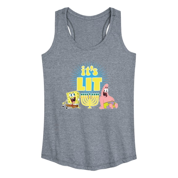 SpongeBob SquarePants - It's Lit Hanukkah - Women's Racerback Tank Top