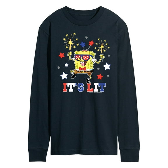 SpongeBob SquarePants - It's Lit - Men's Long Sleeve T-Shirt
