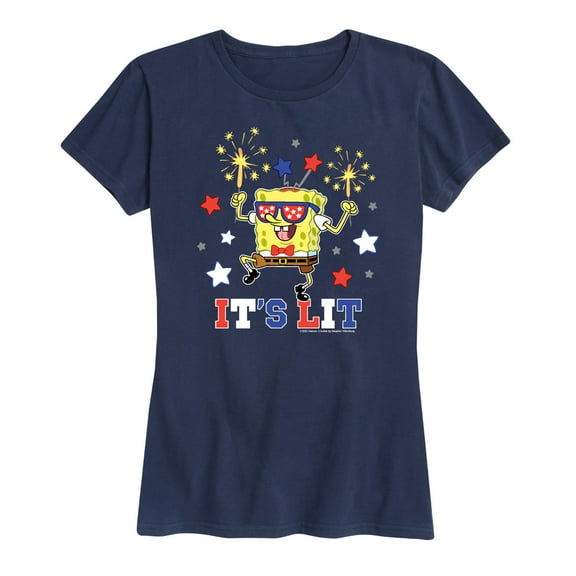 SpongeBob SquarePants - It's Lit - Women's Short Sleeve Graphic T-Shirt