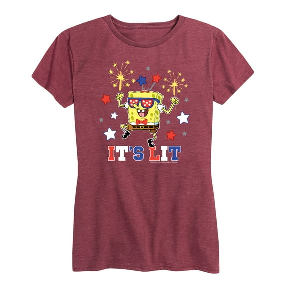 SpongeBob SquarePants - It's Lit - Women's Short Sleeve Graphic T-Shirt