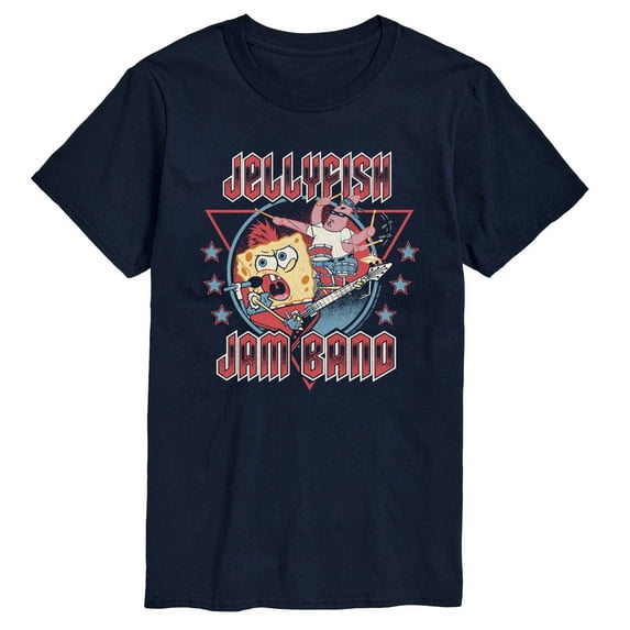 SpongeBob SquarePants - Jellyfish Jam Band - Men's Short Sleeve Graphic T-Shirt