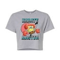 thumbnail image 1 of SpongeBob SquarePants - Karate Master - Juniors Cropped Cotton Blend T-Shirt, 1 of 6
