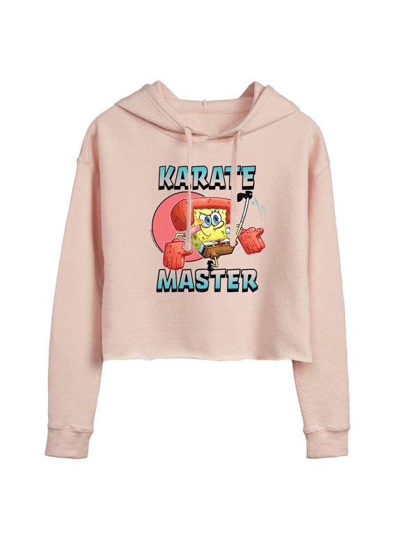 - Karate Master Women's Cropped Graphic Hoodie