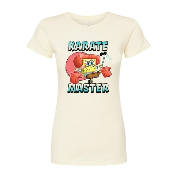 SpongeBob SquarePants - Karate Master - Juniors Fitted Graphic T-Shirt