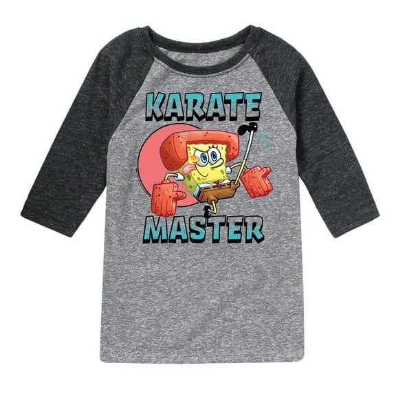 SpongeBob SquarePants - Karate Master - Toddler & Youth Raglan Graphic T-Shirt