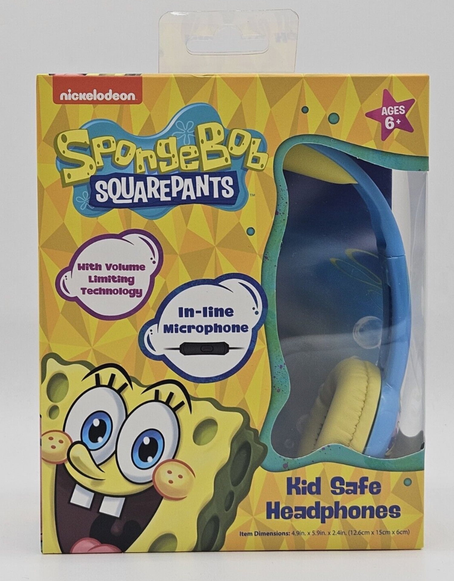 SpongeBob SquarePants Kid-Safe Volume Limiting Headphones