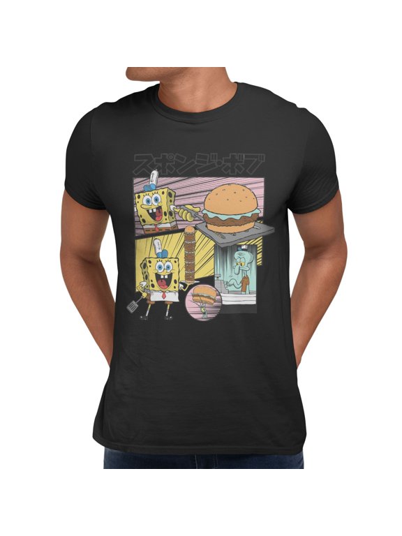 Krabby Patties Kawaii Men's T-Shirt (Black, S-XXXL)