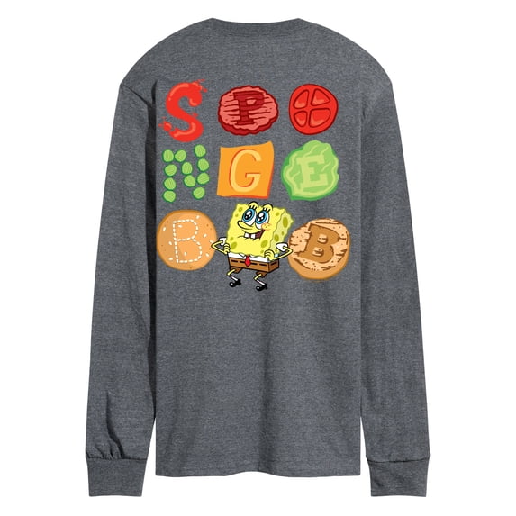 SpongeBob SquarePants - Krabby Patty - Men's Long Sleeve Graphic T-Shirt