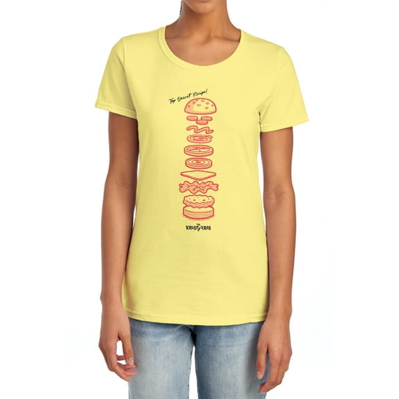 SpongeBob SquarePants Kraby Patty Women's T Shirt, Banana, X-Large