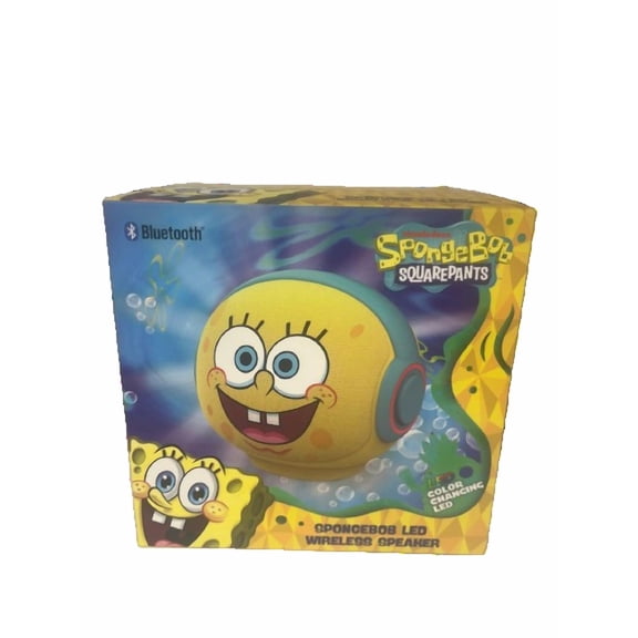 SpongeBob SquarePants LED Wireless Speaker Bluetooth, Color Changing LED, Fun Design