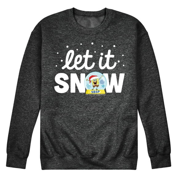 SpongeBob SquarePants - Let It Snow - Men's Crew Neck Fleece Pullover