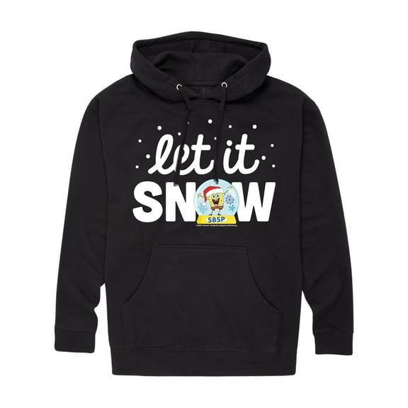 SpongeBob SquarePants - Let It Snow - Men's Pullover Hooded Fleece Sweatshirt