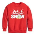 thumbnail image 1 of SpongeBob SquarePants - Let It Snow - Toddler And Youth Crewneck Fleece Sweatshirt, 1 of 6