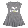thumbnail image 1 of SpongeBob SquarePants - Let It Snow - Toddler And Youth Girls Fit And Flare Dress, 1 of 1