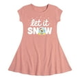 thumbnail image 1 of SpongeBob SquarePants - Let It Snow - Toddler And Youth Girls Fit And Flare Dress, 1 of 1