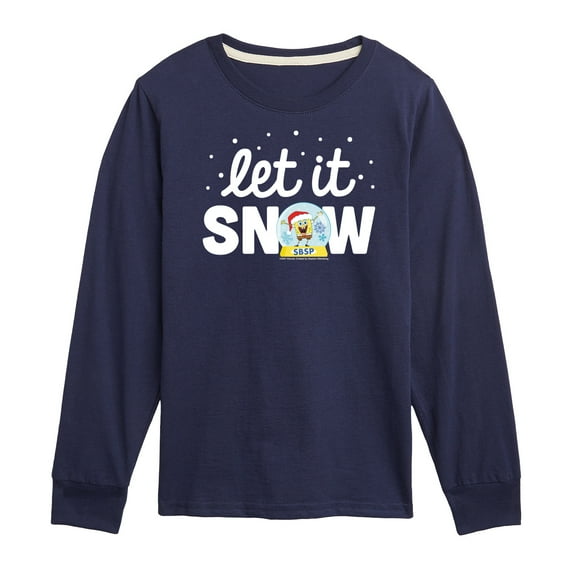SpongeBob SquarePants - Let It Snow - Toddler And Youth Long Sleeve Graphic T-Shirt