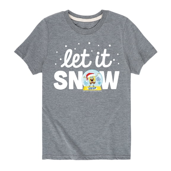 SpongeBob SquarePants - Let It Snow - Toddler And Youth Short Sleeve Graphic T-Shirt