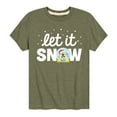 thumbnail image 1 of SpongeBob SquarePants - Let It Snow - Toddler And Youth Short Sleeve Graphic T-Shirt, 1 of 6