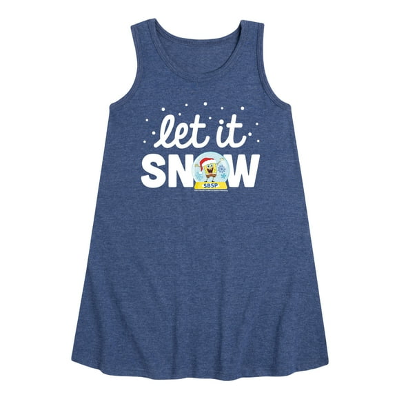 SpongeBob SquarePants - Let It Snow - Toddler and Youth Girls A-line Dress