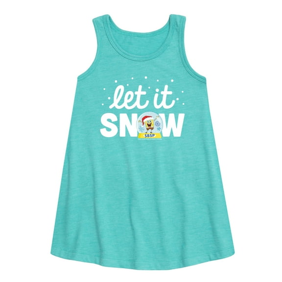 SpongeBob SquarePants - Let It Snow - Toddler and Youth Girls A-line Dress