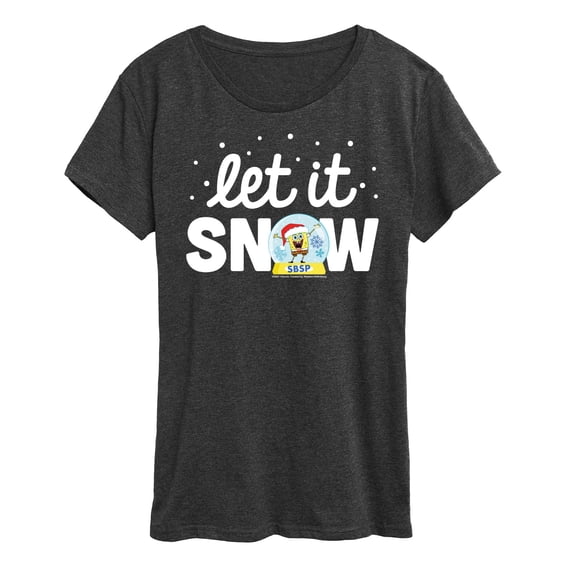 SpongeBob SquarePants - Let It Snow - Women's Lightweight French Terry Pullover