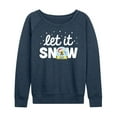 thumbnail image 1 of SpongeBob SquarePants - Let It Snow - Women's Lightweight French Terry Long Sleeve Shirt, 1 of 6