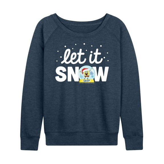 SpongeBob SquarePants - Let It Snow - Women's Lightweight French Terry Long Sleeve Shirt