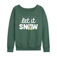 thumbnail image 1 of SpongeBob SquarePants - Let It Snow - Women's Lightweight French Terry Long Sleeve Shirt, 1 of 6