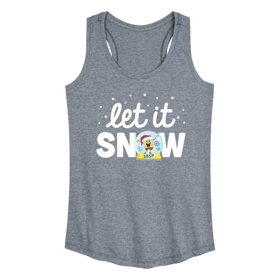 SpongeBob SquarePants - Let It Snow - Women's Racerback Tank Top