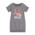 thumbnail image 1 of SpongeBob SquarePants - Lit Fireworks Patrick  - Toddler & Youth Girls Fleece Dress, 1 of 6