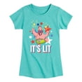 thumbnail image 1 of SpongeBob SquarePants - Lit Fireworks Patrick  - Toddler & Youth Girls Short Sleeve Graphic T-Shirt, 1 of 6