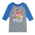 thumbnail image 1 of SpongeBob SquarePants - Lit Fireworks Patrick - Toddler & Youth Raglan Graphic T-Shirt, 1 of 5